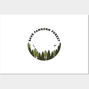 Save Fangorn Forest - Circle - White - Fantasy Posters and Art